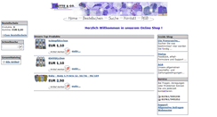 Desktop Screenshot of huette-textilimport.de
